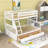 Twin Over Full Bunk Bed With Two Drawers-594725491