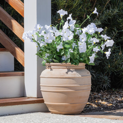 Lifelike Petunia Urn Filler - White