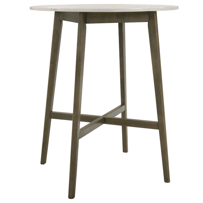 35.5 In. Marble Top Pub Table