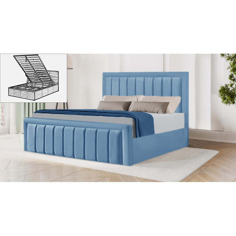 Belmiro Storage Bed, Sky Blue, Single (3')