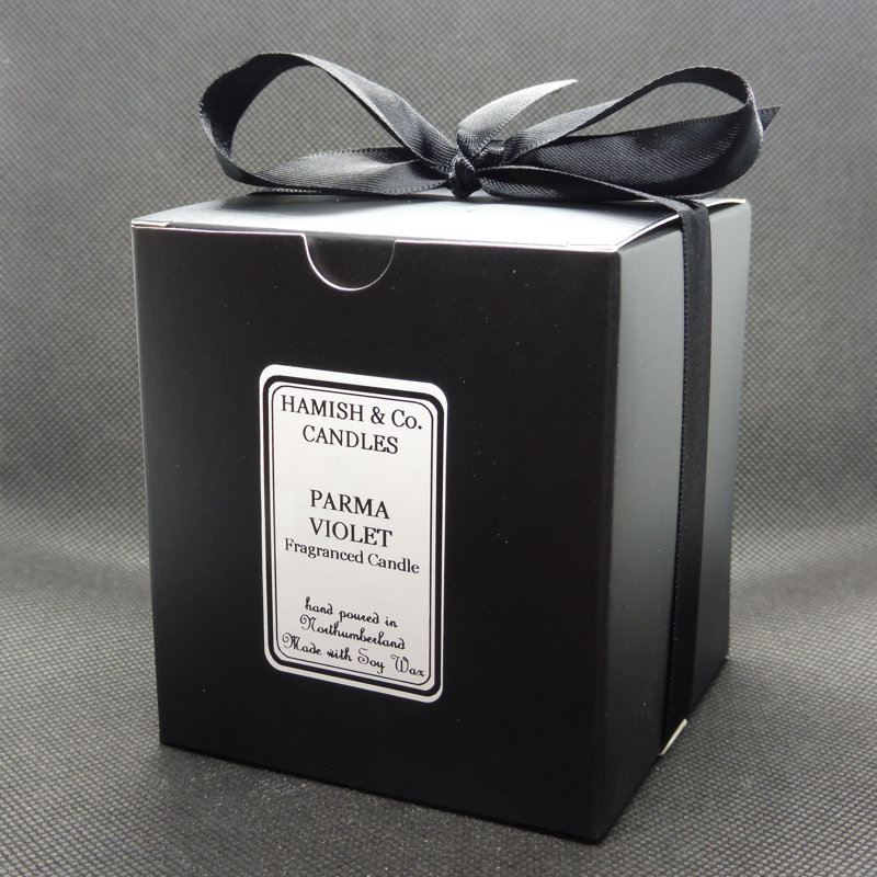 Parma Violet Scented Jar Candle with Glass Holder