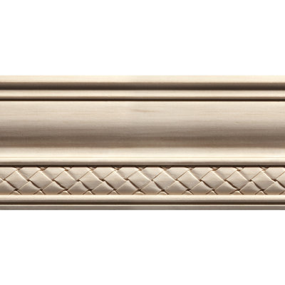 4'' H x 96'' W x 0.5'' D Wood Crown
