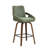 26" Swivel Upholstered Counter Stool with Walnut-Finish Bentwood Wraparound Back-1576192882-1576192886
