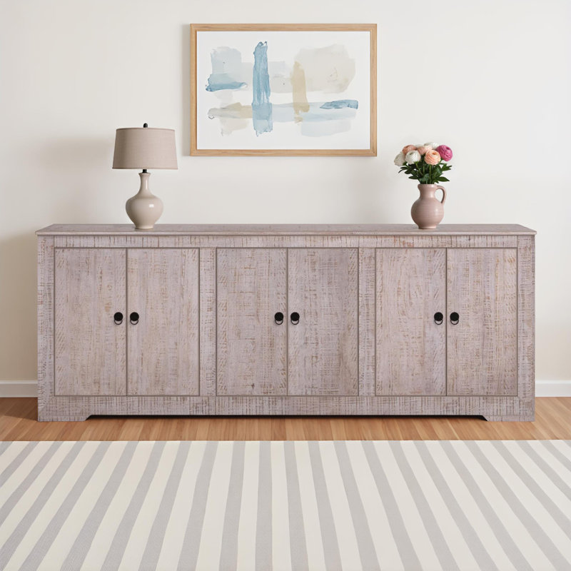 Tamarindo 83'' Sideboard, 6, Light Warm Wash, 32" H x 83" W x 18" D
