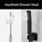 10 Inch Square Rain Shower Head And Hand Held Showerhead, Wall Mounted Shower Fixtures With Shower Valve And Trim Kit-124902168