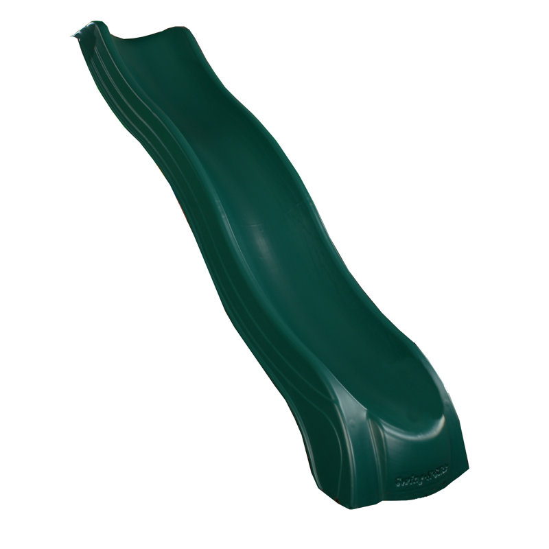 Forest Green High-Density Polyethylene Alpine Wave Slide