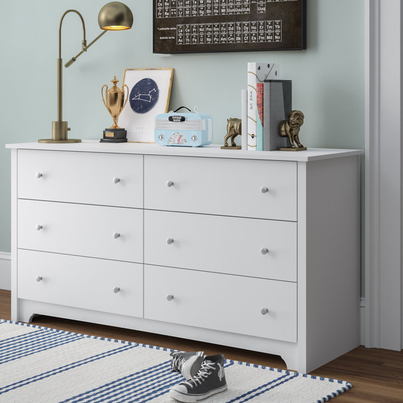 Salvat 6-Drawer Dresser, Pure White/NotSturdy
