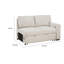 Canapé modulaire sans accoudoirs avec rangement Ompa, Boucle, 52 po-115686118