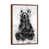 Classic Brown Wood Framed Canvas