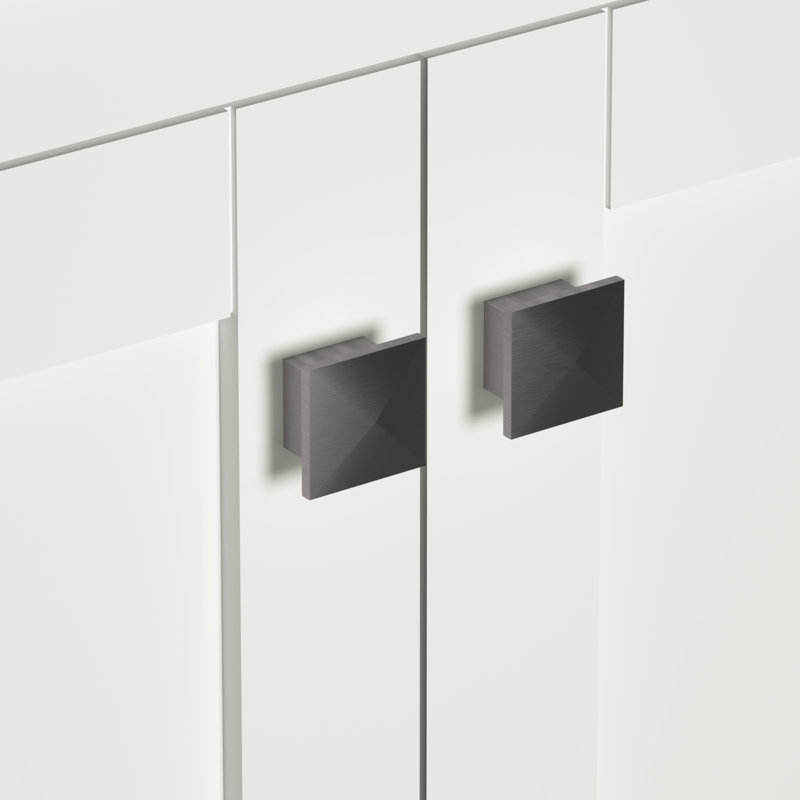 Meuble-lavabo autoportant 30 po Anvay en blanc mat avec comptoir en quartz de Carrare, Blanc, Quartz - blanc de Carrare