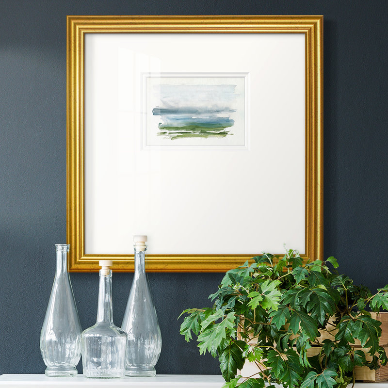 «Arshiya Coastline Splash», reproduction encadrée, L 17 po x H 17 po