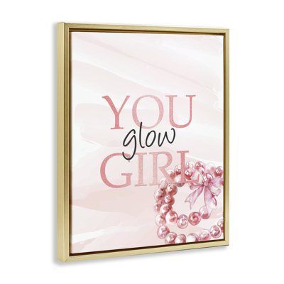 You Glow Girl Feminine Floating Frame, design by Kim Allen