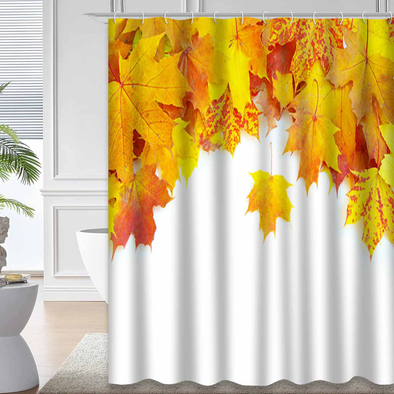 Rideau de douche Autumn Autumn Leaves, L 72 po x l 72 po