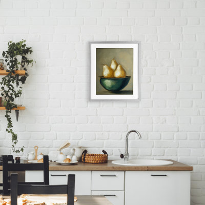 «The Pears Bowl», reproduction sous verre, conception de Ramona Murdock