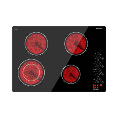 thermomate 30 inch Built-in Electric Stove, 220V Vitro Ceramic Surface Radiant Electric Cooktop