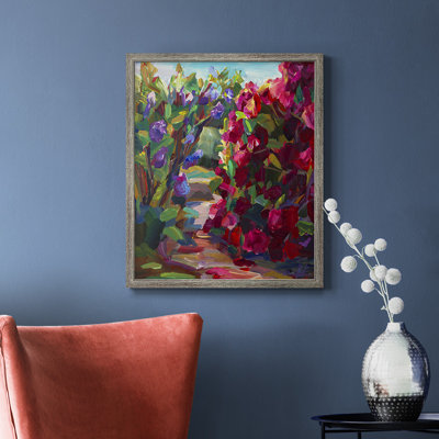 Lilacs & Rhodies Premium Framed Canvas - Ready to Hang