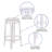 Ragiu 25.75" High Transparent Counter Height Stool - Restaurant & Bar Furniture-1153256416