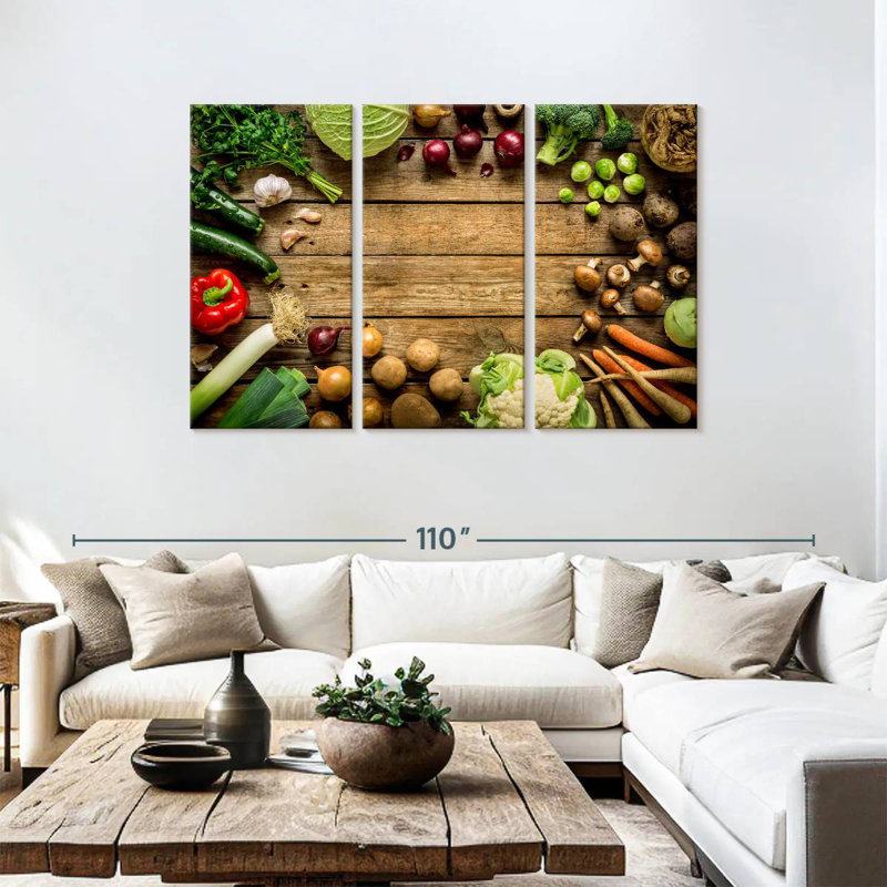 Yarlin Vegetable Feast, 48" H x 74" W