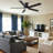 Homelover 52" Modern Flush Mount Ceiling Fan With Light Low Profile DC Reversible Ceiling Fan Dual‑Sided Blades 3Cct Dimmable Reversible Dc Motor Timer Memory-1945402439-1945402438