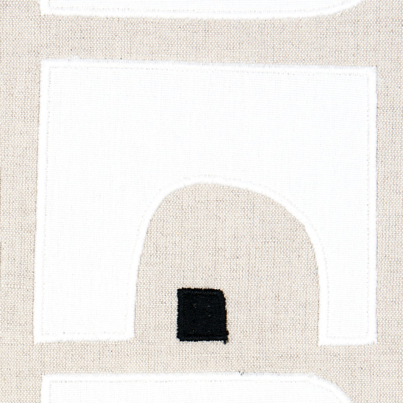 Schumacher x Hadiya Williams Den Appliqué Fabric, Cumin