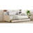 Twin Size Upholstered Platform Bed With Storage And Drawers, Beige-1349058987