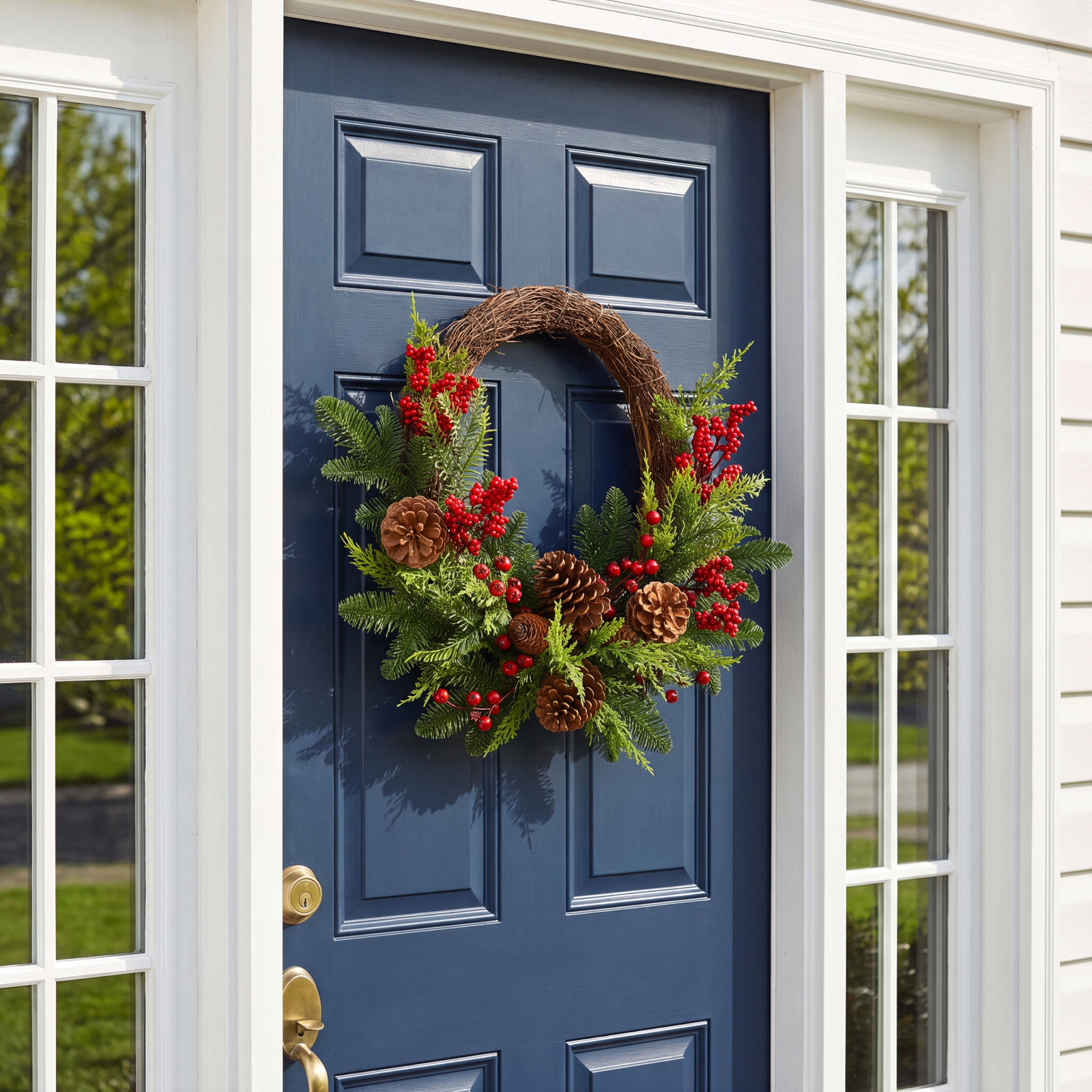 22'' Faux Mixed Assortment Twig Wreath