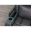 Fauteuil inclinable électrique avec DEL et gris anthracite Blanca