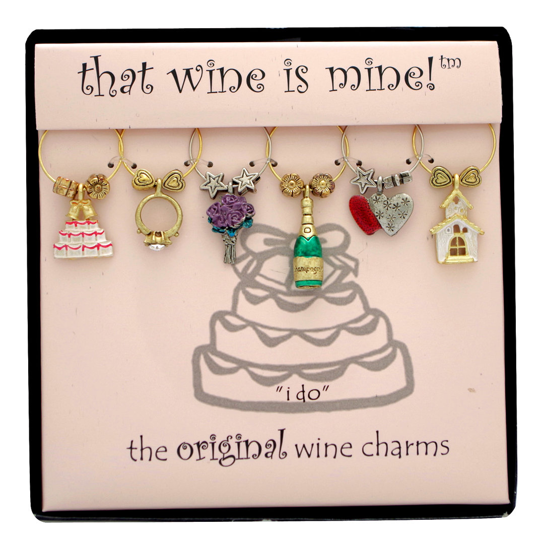 Gurenich I Do 6 Piece Wine Charm Set Ebern Designs