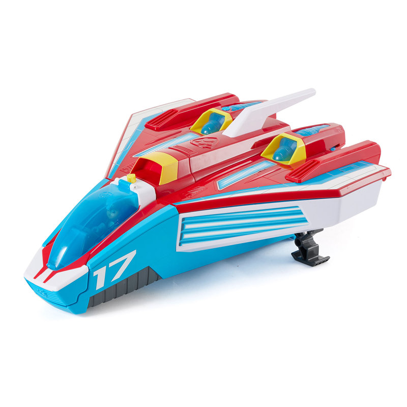 Paw Patrol Super Paws 2 en 1 Deluxe Transforming Mighty Pups Jet Command Center