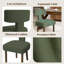 Chaise de salle à manger rembourrée de style Mid-Century avec pieds en bois-380274665