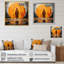 Minimalisme, bouddhisme orange gourou V-1012992194-1012992201