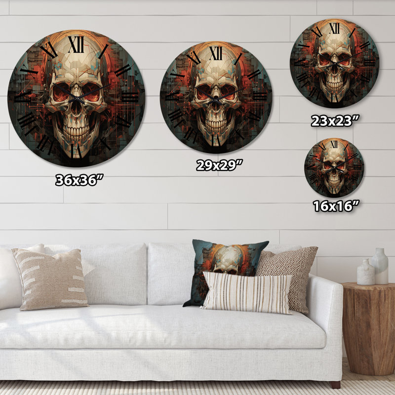 Horloge murale en bois massif Patillo, Petit