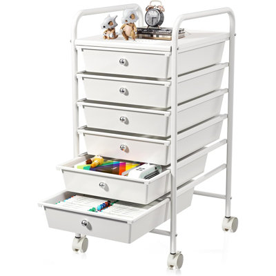 6-drawer Rolling Storage Cart