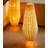 Woven Rattan Tapered Floor Light Fixture