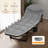 79" Oversized Folding Camping Cots Padded Sleeping Bed 6 Adjustable Positions