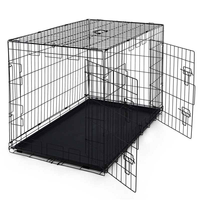 Cage pour chien CAPHAUS Tucker Murphy Pet ™, chenil métallique pour chien avec plateau étanche