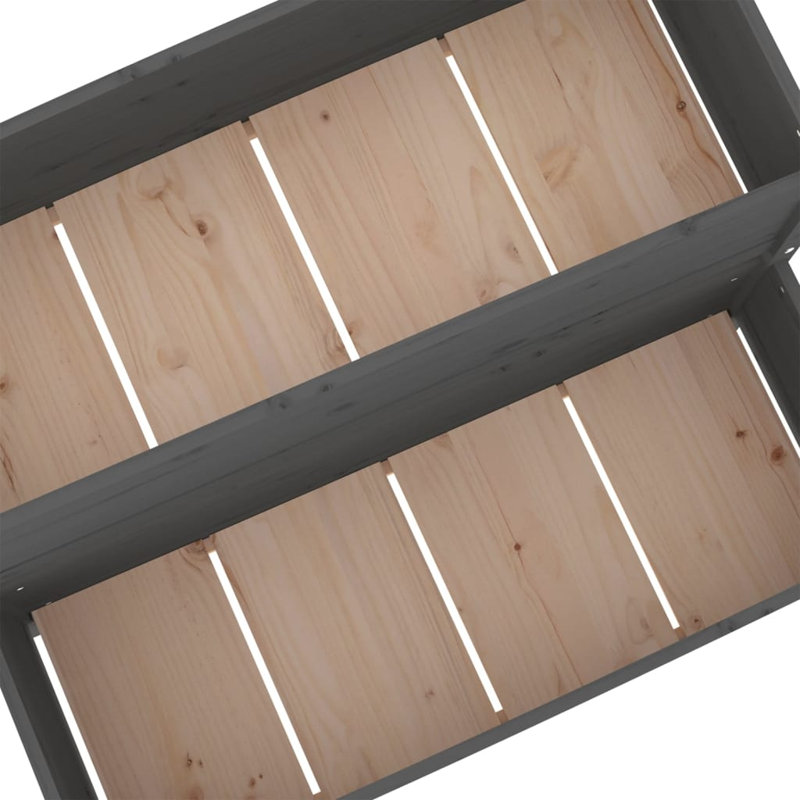 Anyssa Wood Raised Garden Bed, Grey, 75cm H x 110cm W x 84cm D