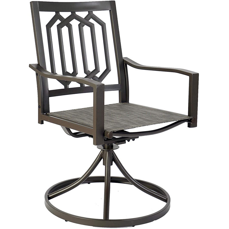 Chaise berçante d'extérieur en métal Baccio