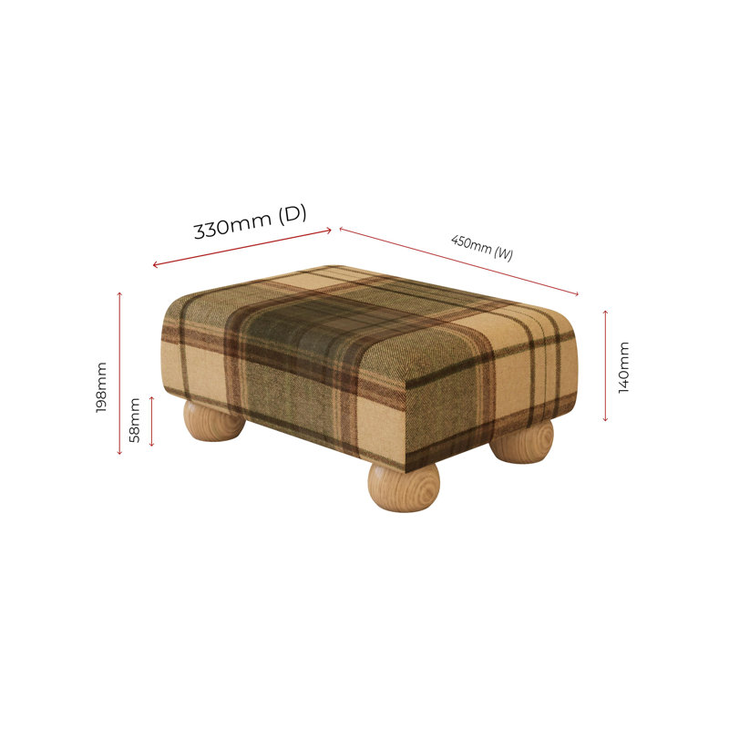 Manufactured Wood Accent Stool, Natural