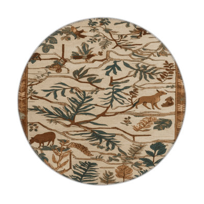 Tapis d'intérieur et d'extérieur brun Nature