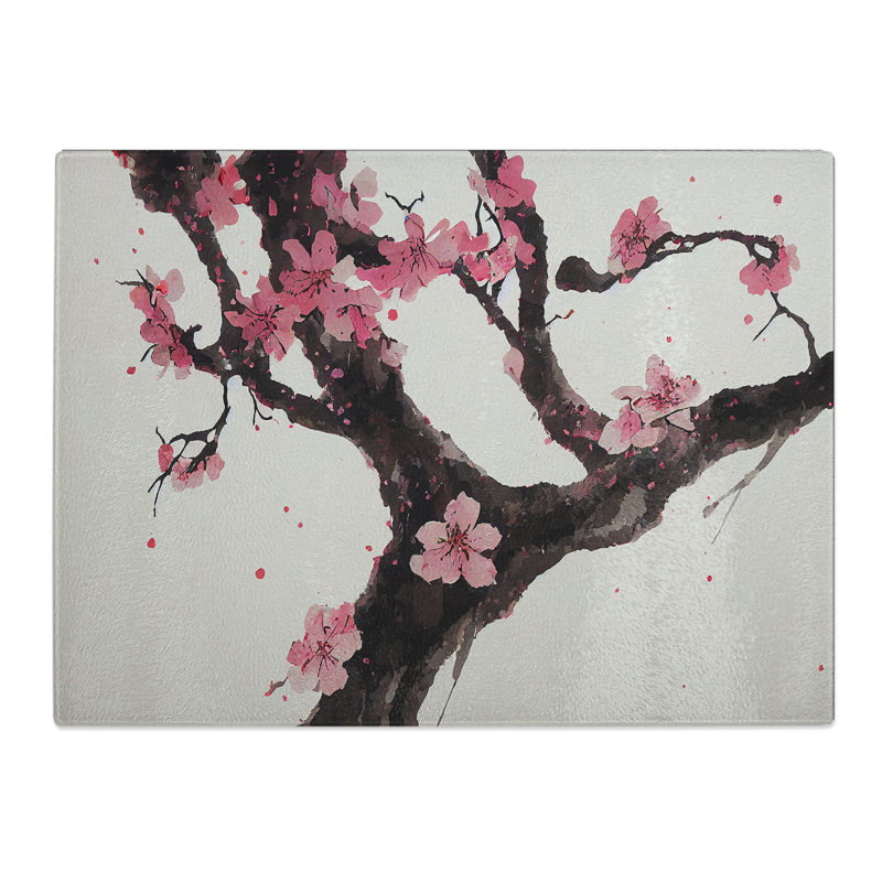 Seductive Cherry Blossom Tree Flowers  Glass Chopping Board