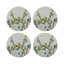 Cherry Blossom Vegan Leather Round Beaded Placemat