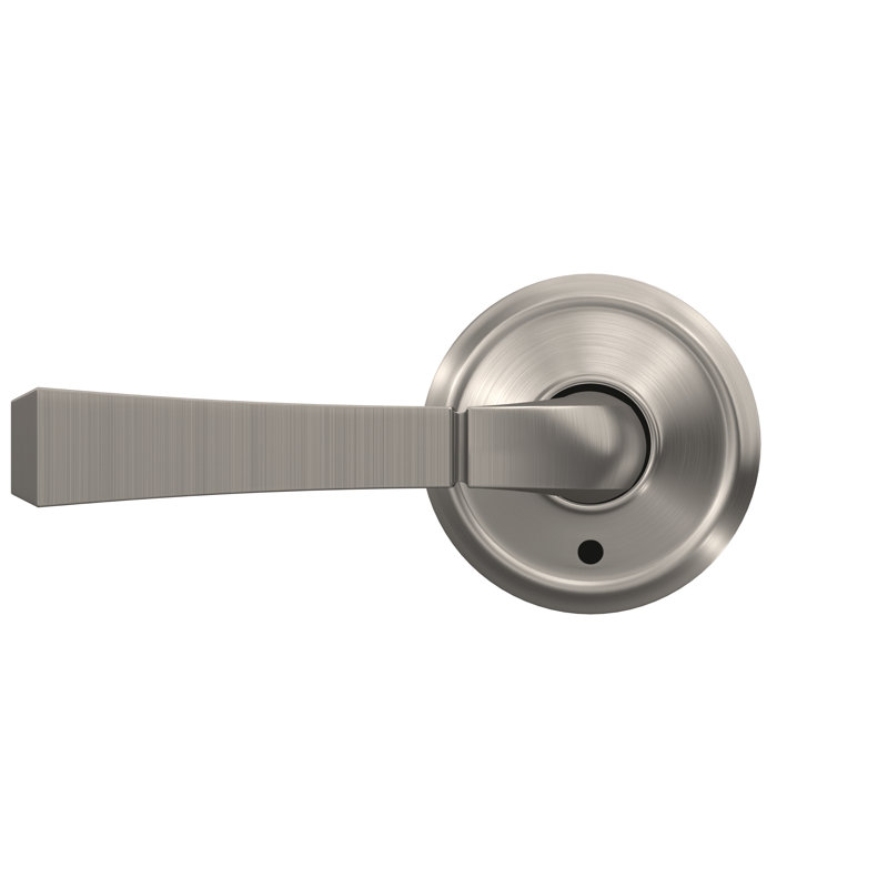Serrure à rivington avec alden rose anti-rotation, Nickel satiné