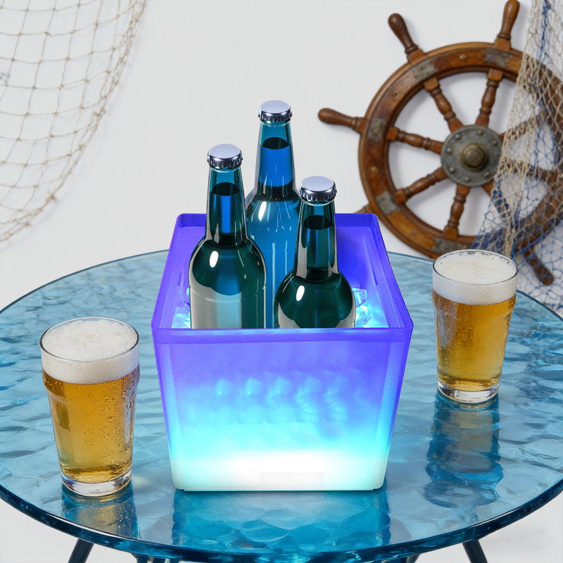 Plastic Multi-coloured LED Ice Bucket 