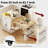 82.7 Inch Kitchen Island With Extendable Dining Table For 4-6 Person,Two-Tone Kitchen Table With Double-Sized Storage, Power Outlet, Kitchen Island With Storage 2 Drawers 2 Side Open Shelves