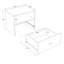 Collection Coriell Omega - (1) table de chevet - Assemblage facile-1060445604
