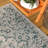 Nate Boho Medallion Textured Weave Gray/Teal Indoor/Outdoor Rug-1837582219