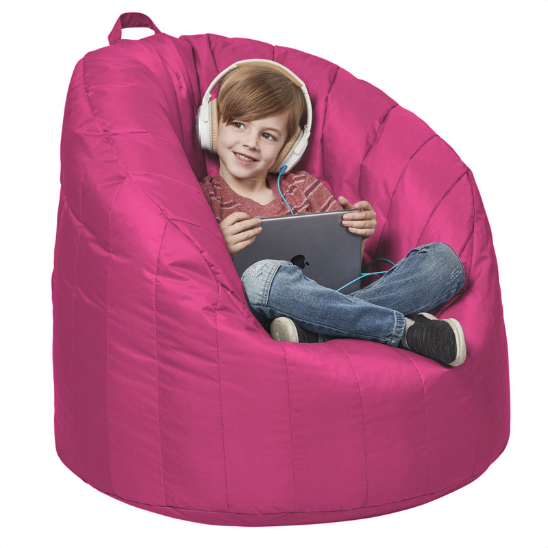 Cali Seashell Bean Bag, Raspberry Nylon