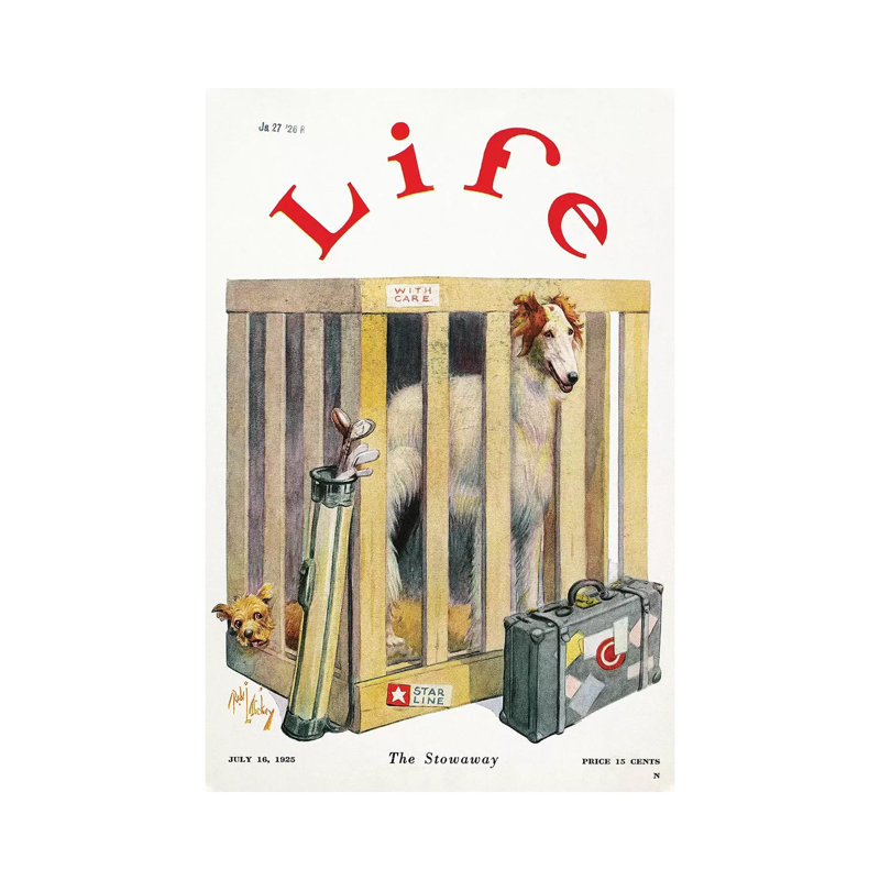 Magazine: Life, 1925 - Wrapped Canvas Print, 20.32 cm H x 30.48 cm W