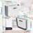 Branxton 1.9L Plastic Open Rubbish Bin Hanging Kitchen Waste Bin Small Trash Can Foldable Dustbin